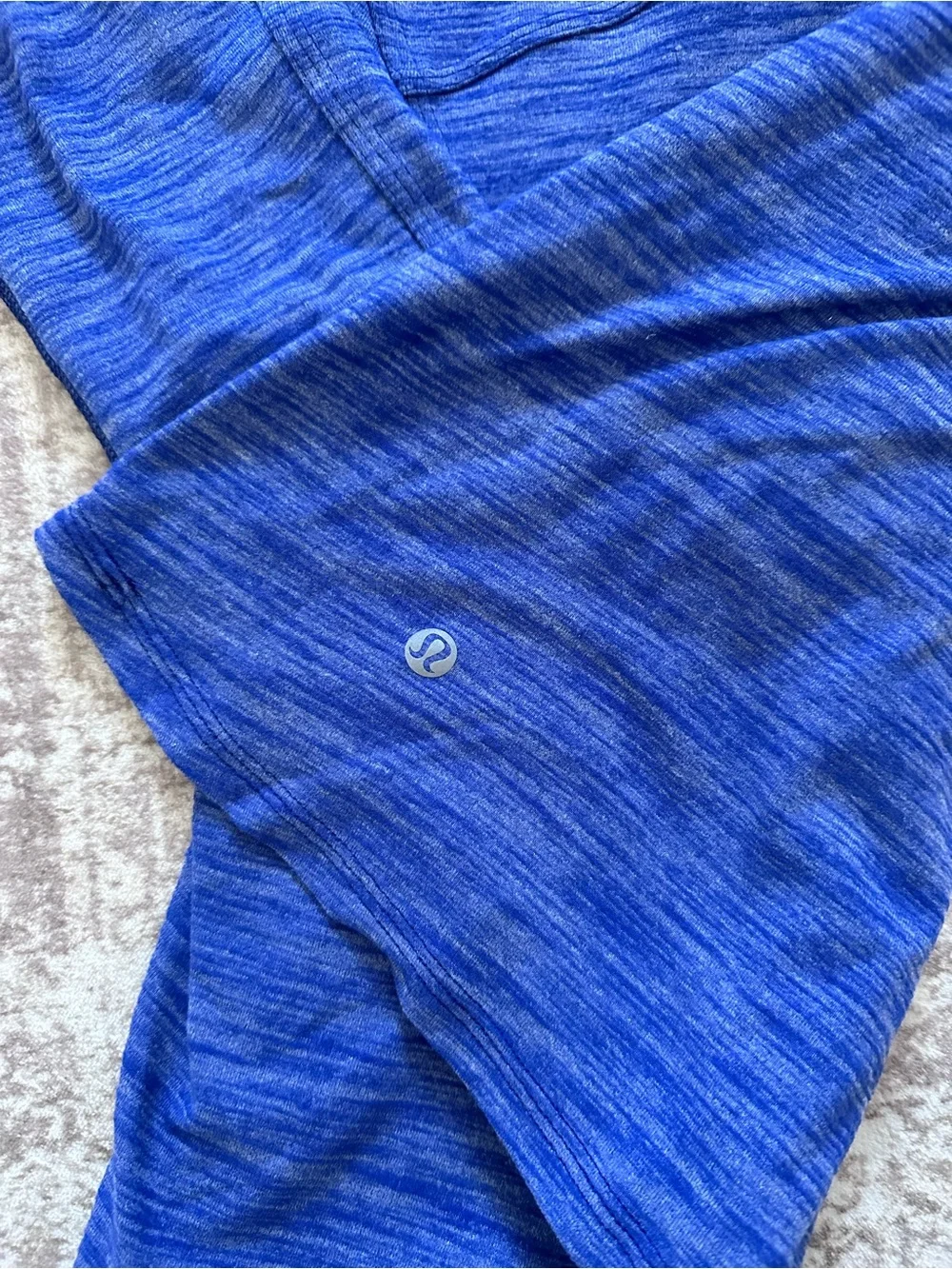 lululemon athletica Royal Blue Quarter-Zip Heathered Pullover